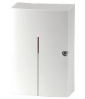 Housing front with integrated emergency power supply