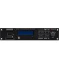 DAB+/FM RDS tuner insertion with USB and SD interface for PA mixing amplifiers with insertion slot