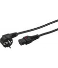 Mains cable with IEC lock, 5 m