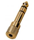 Adapter 6.3 mm plug/3.5 mm jack, gold-plated